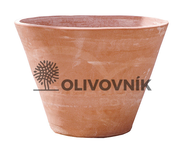 Terakota - květináč - SIMPLE POT WITHOUT RIM - Itálie