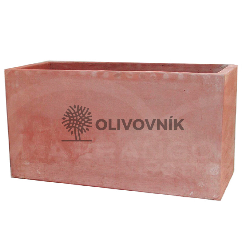 Terakota - květináč - SIMPLE PLAIN RECTANGLE - Itálie