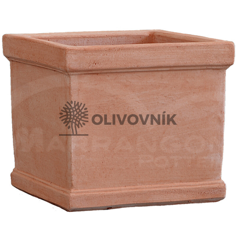 Terakota - květináč - Squared Rim Plain Planter - Itálie