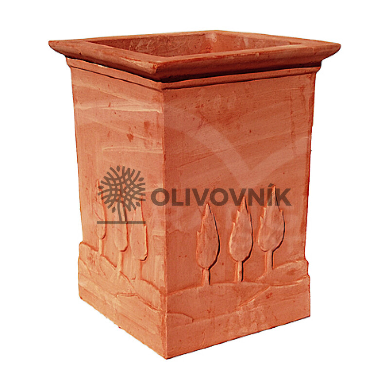 Terakota - květináč - Cypress Tall Square