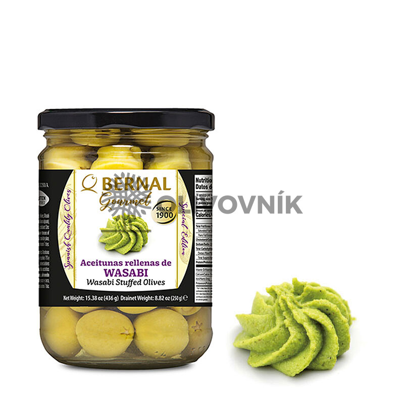 Bernal Gourmat olivy - plněné wasabi (250g)