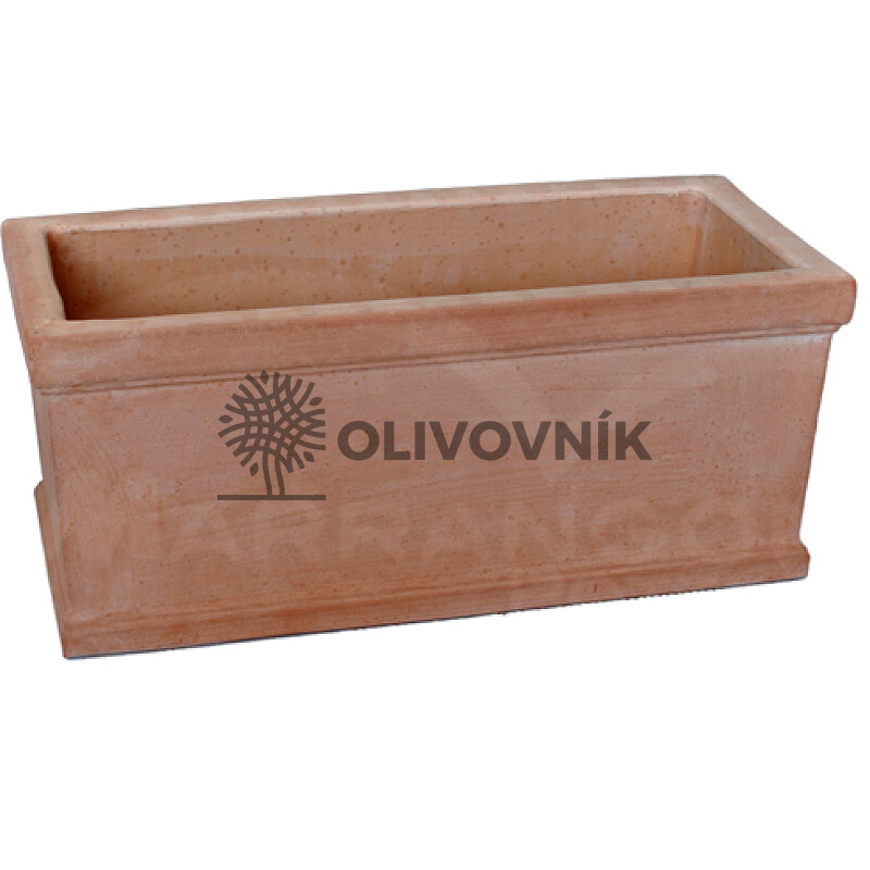 Terakota - květináč - PLAIN RECTANGLE 04 03 - Itálie