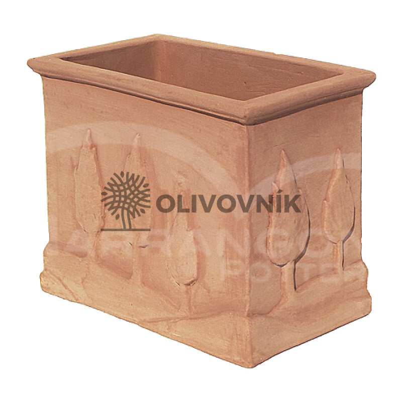 Terakota - květináč - Cypress Rectangle - Itálie