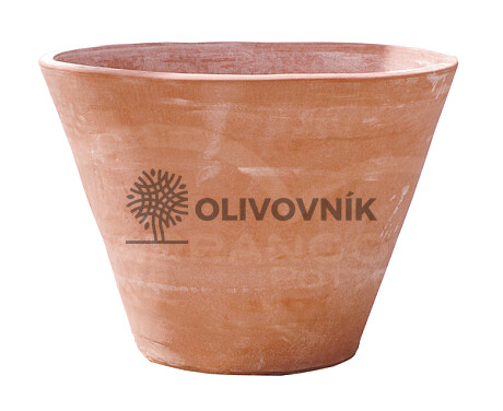 Terakota - květináč - SIMPLE POT WITHOUT RIM - Itálie