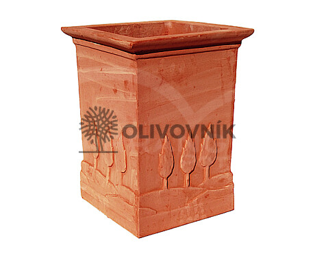 Terakota - květináč - Cypress Tall Square