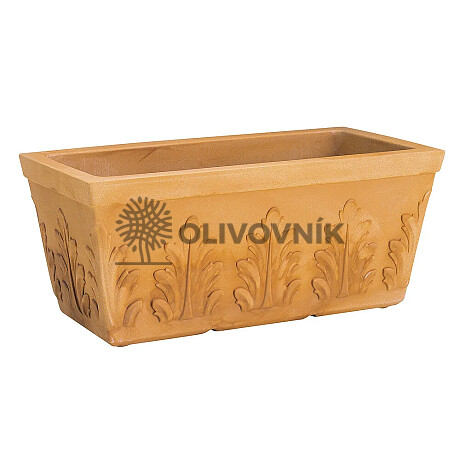 kVĚTINÁČ BOX LEAVES CR50