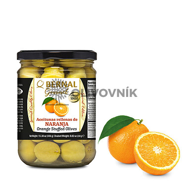 Bernal Gourmet olivy - plněné pomerančem (250g)