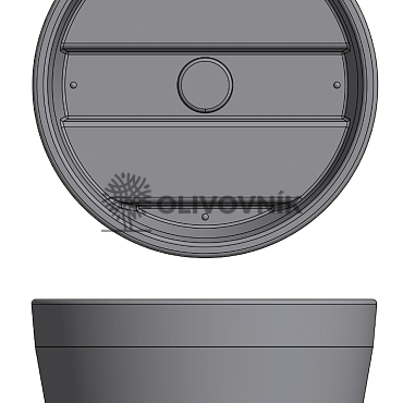 Květináč ERCOLINO Ø80cm - Pro Collection