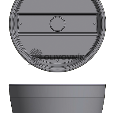 Květináč ERCOLINO Ø50cm - Pro Collection
